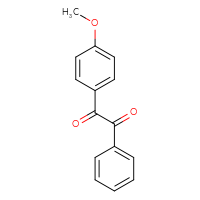 Chemical structure of 1-(4-methoxyphenyl)-2-phenylethane-1,2-dione - CSSB00012596779
