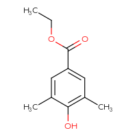 Chemical structure of ethyl 4-hydroxy-3,5-dimethylbenzoate - CSSB00000078456