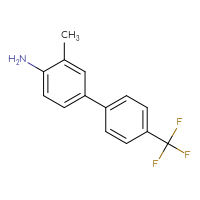 Chemical structure of 3-methyl-4'-(trifluoromethyl)-[1,1'-biphenyl]-4-amine - CSSB00000817021