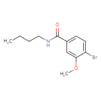 Chemical structure of 4-bromo-N-butyl-3-methoxybenzamide - CSSB00010234724