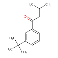 Chemical structure of 1-(3-tert-butylphenyl)-3-methylbutan-1-one - CSSB00010366400