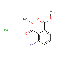 Chemical structure of 1,2-dimethyl 3-aminobenzene-1,2-dicarboxylate hydrochloride - CSSB00015383184