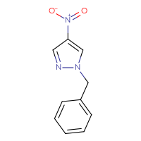 Chemical structure of 1-benzyl-4-nitro-1H-pyrazole - CSSB00000044099
