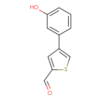 Chemical structure of 4-(3-hydroxyphenyl)thiophene-2-carbaldehyde - CSSB00010139165