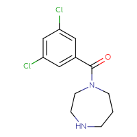 Chemical structure of 1-(3,5-dichlorobenzoyl)-1,4-diazepane - CSSB00000403558