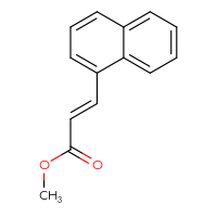 Chemical structure of methyl (2E)-3-(naphthalen-1-yl)prop-2-enoate - CSSB00000244642