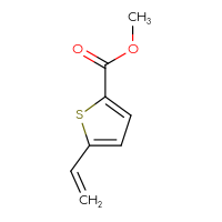 Chemical structure of methyl 5-ethenylthiophene-2-carboxylate - CSSB00103005943