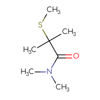 Chemical structure of N,N,2-trimethyl-2-(methylsulfanyl)propanamide - CSSB00113613227
