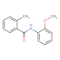 Chemical structure of N-(2-methoxyphenyl)-2-methylbenzamide - CSSB00027983832