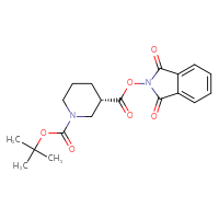 Chemical structure of 1-tert-butyl 3-(1,3-dioxo-2,3-dihydro-1H-isoindol-2-yl) (3S)-piperidine-1,3-dicarboxylate - CSSB00133014526