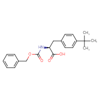 Chemical structure of (2S)-2-{[(benzyloxy)carbonyl]amino}-3-(4-tert-butylphenyl)propanoic acid - CSSB00010166218