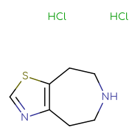 Chemical structure of 4H,5H,6H,7H,8H-[1,3]thiazolo[4,5-d]azepine dihydrochloride - CSSB14849113492