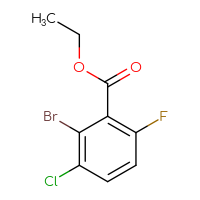 Chemical structure of ethyl 2-bromo-3-chloro-6-fluorobenzoate - CSSB00011099537