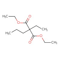 Chemical structure of 1,3-diethyl 2-ethyl-2-propylpropanedioate - CSSB00012338937