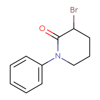 Chemical structure of 3-bromo-1-phenylpiperidin-2-one - CSSB00000755938