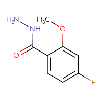 Chemical structure of 4-fluoro-2-methoxybenzohydrazide - CSSB00009829255