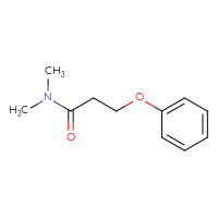 Chemical structure of N,N-dimethyl-3-phenoxypropanamide - CSSB00000159441