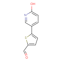 Chemical structure of 5-(6-hydroxypyridin-3-yl)thiophene-2-carbaldehyde - CSSB00010138929