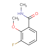 Chemical structure of 3-fluoro-2-methoxy-N-methylbenzamide - CSSB00010368634