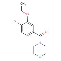 Chemical structure of 4-(4-bromo-3-ethoxybenzoyl)morpholine - CSSB00150719788