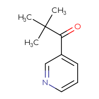 Chemical structure of 2,2-dimethyl-1-(pyridin-3-yl)propan-1-one - CSSB00011376197