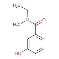 Chemical structure of N-ethyl-3-hydroxy-N-methylbenzamide - CSSB00000755806