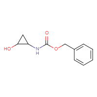 Chemical structure of benzyl N-(2-hydroxycyclopropyl)carbamate - CSSB00010273236