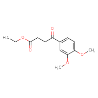 Chemical structure of ethyl 4-(3,4-dimethoxyphenyl)-4-oxobutanoate - CSSB00000518845