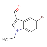 Chemical structure of 5-bromo-1-ethyl-1H-indole-3-carbaldehyde - CSSB00009812391