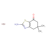 Chemical structure of 2-amino-5,5-dimethyl-4,5,6,7-tetrahydro-1,3-benzothiazol-7-one hydrobromide - CSSB00016991554
