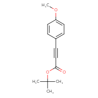 Chemical structure of tert-butyl 3-(4-methoxyphenyl)prop-2-ynoate - CSSB00102725099
