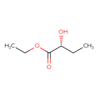 Chemical structure of ethyl (2R)-2-hydroxybutanoate - CSSB00010686995
