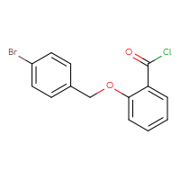 Chemical structure of 2-[(4-bromophenyl)methoxy]benzoyl chloride - CSSB00020597059