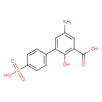 Chemical structure of 5-amino-2-hydroxy-4'-sulfo-[1,1'-biphenyl]-3-carboxylic acid - CSSB00102517906