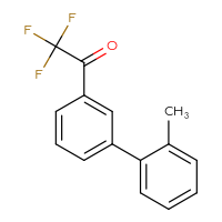 Chemical structure of 2,2,2-trifluoro-1-{2'-methyl-[1,1'-biphenyl]-3-yl}ethan-1-one - CSSB00103106486