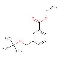 Chemical structure of ethyl 3-[(tert-butoxy)methyl]benzoate - CSSB06277509881