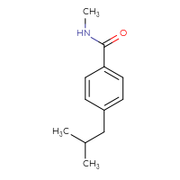 Chemical structure of N-methyl-4-(2-methylpropyl)benzamide - CSSB00044074435