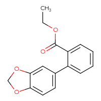 Chemical structure of ethyl 2-(2H-1,3-benzodioxol-5-yl)benzoate - CSSB00015244127