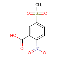 Chemical structure of 5-methanesulfonyl-2-nitrobenzoic acid - CSSB00010201803
