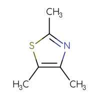 Chemical structure of trimethyl-1,3-thiazole - CSSB00000169007
