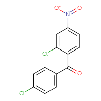 Chemical structure of (2-chloro-4-nitrophenyl)(4-chlorophenyl)methanone - CSSB00015371153