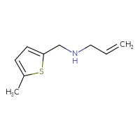 Chemical structure of [(5-methylthiophen-2-yl)methyl](prop-2-en-1-yl)amine - CSSB00000201370