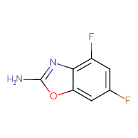 Chemical structure of 4,6-difluoro-1,3-benzoxazol-2-amine - CSSB00011749322
