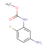 Chemical structure of methyl N-(5-amino-2-fluorophenyl)carbamate - CSSB00000750781