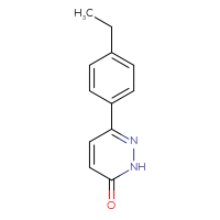 Chemical structure of 6-(4-ethylphenyl)-2,3-dihydropyridazin-3-one - CSSB00011319638