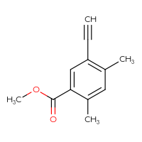 Chemical structure of methyl 5-ethynyl-2,4-dimethylbenzoate - CSSB06582003672