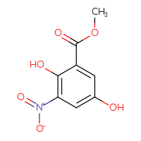 Chemical structure of methyl 2,5-dihydroxy-3-nitrobenzoate - CSSB00021618784