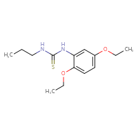 Chemical structure of 1-(2,5-diethoxyphenyl)-3-propylthiourea - CSSB00104046740