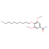 Chemical structure of 4-(decyloxy)-3,5-dimethoxybenzamide - CSSB00020677421