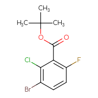 Chemical structure of tert-butyl 3-bromo-2-chloro-6-fluorobenzoate - CSSB06739902170